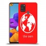 עולם כיסוי מגן קשיח בעיצוב אישי עם השם שלך ל Samsung Galaxy A21s יחידה אחת סקרין מובייל