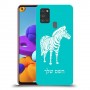 זברה כיסוי מגן קשיח בעיצוב אישי עם השם שלך ל Samsung Galaxy A21s יחידה אחת סקרין מובייל