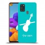 כינור כיסוי מגן קשיח בעיצוב אישי עם השם שלך ל Samsung Galaxy A21s יחידה אחת סקרין מובייל