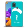 צניחה חופשית כיסוי מגן קשיח בעיצוב אישי עם השם שלך ל Samsung Galaxy A21s יחידה אחת סקרין מובייל