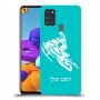 אופנוע שלג כיסוי מגן קשיח בעיצוב אישי עם השם שלך ל Samsung Galaxy A21s יחידה אחת סקרין מובייל