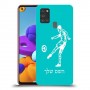 שחקן כדורגל כיסוי מגן קשיח בעיצוב אישי עם השם שלך ל Samsung Galaxy A21s יחידה אחת סקרין מובייל