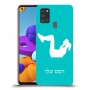 אימון ספורט - אישה כיסוי מגן קשיח בעיצוב אישי עם השם שלך ל Samsung Galaxy A21s יחידה אחת סקרין מובייל