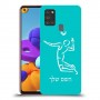 שחקן כדורעף כיסוי מגן קשיח בעיצוב אישי עם השם שלך ל Samsung Galaxy A21s יחידה אחת סקרין מובייל