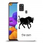 שור כיסוי מגן קשיח בעיצוב אישי עם השם שלך ל Samsung Galaxy A21s יחידה אחת סקרין מובייל