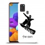 סנובורד כיסוי מגן קשיח בעיצוב אישי עם השם שלך ל Samsung Galaxy A21s יחידה אחת סקרין מובייל