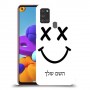 סמיילי כיסוי מגן קשיח בעיצוב אישי עם השם שלך ל Samsung Galaxy A21s יחידה אחת סקרין מובייל