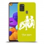 תאומים כיסוי מגן קשיח בעיצוב אישי עם השם שלך ל Samsung Galaxy A21s יחידה אחת סקרין מובייל