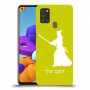 סמוראי כיסוי מגן קשיח בעיצוב אישי עם השם שלך ל Samsung Galaxy A21s יחידה אחת סקרין מובייל