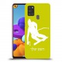 סקִי כיסוי מגן קשיח בעיצוב אישי עם השם שלך ל Samsung Galaxy A21s יחידה אחת סקרין מובייל