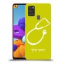 רופא סטטוסקופ כיסוי מגן קשיח בעיצוב אישי עם השם שלך ל Samsung Galaxy A21s יחידה אחת סקרין מובייל