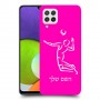 שחקן כדורעף כיסוי מגן קשיח בעיצוב אישי עם השם שלך ל Samsung Galaxy A22 יחידה אחת סקרין מובייל