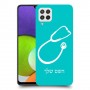 רופא סטטוסקופ כיסוי מגן קשיח בעיצוב אישי עם השם שלך ל Samsung Galaxy A22 יחידה אחת סקרין מובייל