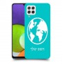 עולם כיסוי מגן קשיח בעיצוב אישי עם השם שלך ל Samsung Galaxy A22 יחידה אחת סקרין מובייל