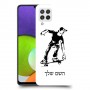 ילד סקייטבורד כיסוי מגן קשיח בעיצוב אישי עם השם שלך ל Samsung Galaxy A22 יחידה אחת סקרין מובייל