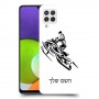 אופנוע שלג כיסוי מגן קשיח בעיצוב אישי עם השם שלך ל Samsung Galaxy A22 יחידה אחת סקרין מובייל