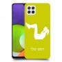 אימון ספורט - אישה כיסוי מגן קשיח בעיצוב אישי עם השם שלך ל Samsung Galaxy A22 יחידה אחת סקרין מובייל