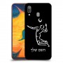 שחקן כדורעף כיסוי מגן קשיח בעיצוב אישי עם השם שלך ל Samsung Galaxy A30 יחידה אחת סקרין מובייל