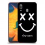 סמיילי כיסוי מגן קשיח בעיצוב אישי עם השם שלך ל Samsung Galaxy A30 יחידה אחת סקרין מובייל