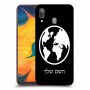 עולם כיסוי מגן קשיח בעיצוב אישי עם השם שלך ל Samsung Galaxy A30 יחידה אחת סקרין מובייל