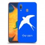 ציפור לבלוע כיסוי מגן קשיח בעיצוב אישי עם השם שלך ל Samsung Galaxy A30 יחידה אחת סקרין מובייל