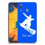 סנובורד כיסוי מגן קשיח בעיצוב אישי עם השם שלך ל Samsung Galaxy A30 יחידה אחת סקרין מובייל