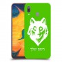 זאב כיסוי מגן קשיח בעיצוב אישי עם השם שלך ל Samsung Galaxy A30 יחידה אחת סקרין מובייל