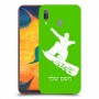 סנובורד כיסוי מגן קשיח בעיצוב אישי עם השם שלך ל Samsung Galaxy A30 יחידה אחת סקרין מובייל