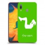 אימון ספורט - אישה כיסוי מגן קשיח בעיצוב אישי עם השם שלך ל Samsung Galaxy A30 יחידה אחת סקרין מובייל