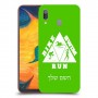 טריאתלון כיסוי מגן קשיח בעיצוב אישי עם השם שלך ל Samsung Galaxy A30 יחידה אחת סקרין מובייל