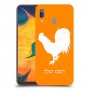תרנגול כיסוי מגן קשיח בעיצוב אישי עם השם שלך ל Samsung Galaxy A30 יחידה אחת סקרין מובייל