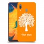 עץ כיסוי מגן קשיח בעיצוב אישי עם השם שלך ל Samsung Galaxy A30 יחידה אחת סקרין מובייל