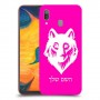 זאב כיסוי מגן קשיח בעיצוב אישי עם השם שלך ל Samsung Galaxy A30 יחידה אחת סקרין מובייל