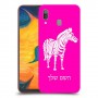 זברה כיסוי מגן קשיח בעיצוב אישי עם השם שלך ל Samsung Galaxy A30 יחידה אחת סקרין מובייל