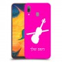 כינור כיסוי מגן קשיח בעיצוב אישי עם השם שלך ל Samsung Galaxy A30 יחידה אחת סקרין מובייל