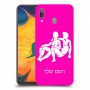 תאומים כיסוי מגן קשיח בעיצוב אישי עם השם שלך ל Samsung Galaxy A30 יחידה אחת סקרין מובייל
