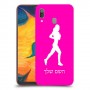 ג'וגלין - אישה כיסוי מגן קשיח בעיצוב אישי עם השם שלך ל Samsung Galaxy A30 יחידה אחת סקרין מובייל