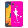 כדורגל - אישה כיסוי מגן קשיח בעיצוב אישי עם השם שלך ל Samsung Galaxy A30 יחידה אחת סקרין מובייל