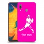 שחקן טניס כיסוי מגן קשיח בעיצוב אישי עם השם שלך ל Samsung Galaxy A30 יחידה אחת סקרין מובייל