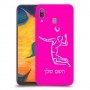 שחקן כדורעף כיסוי מגן קשיח בעיצוב אישי עם השם שלך ל Samsung Galaxy A30 יחידה אחת סקרין מובייל