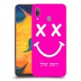 סמיילי כיסוי מגן קשיח בעיצוב אישי עם השם שלך ל Samsung Galaxy A30 יחידה אחת סקרין מובייל