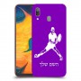 שחקן טניס כיסוי מגן קשיח בעיצוב אישי עם השם שלך ל Samsung Galaxy A30 יחידה אחת סקרין מובייל