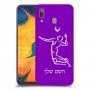 שחקן כדורעף כיסוי מגן קשיח בעיצוב אישי עם השם שלך ל Samsung Galaxy A30 יחידה אחת סקרין מובייל