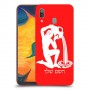 דלי כיסוי מגן קשיח בעיצוב אישי עם השם שלך ל Samsung Galaxy A30 יחידה אחת סקרין מובייל