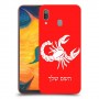 עקרב כיסוי מגן קשיח בעיצוב אישי עם השם שלך ל Samsung Galaxy A30 יחידה אחת סקרין מובייל