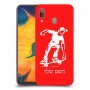 ילד סקייטבורד כיסוי מגן קשיח בעיצוב אישי עם השם שלך ל Samsung Galaxy A30 יחידה אחת סקרין מובייל