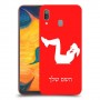אימון ספורט - אישה כיסוי מגן קשיח בעיצוב אישי עם השם שלך ל Samsung Galaxy A30 יחידה אחת סקרין מובייל