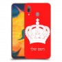 כתר מלכותי כיסוי מגן קשיח בעיצוב אישי עם השם שלך ל Samsung Galaxy A30 יחידה אחת סקרין מובייל