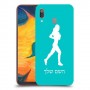ג'וגלין - אישה כיסוי מגן קשיח בעיצוב אישי עם השם שלך ל Samsung Galaxy A30 יחידה אחת סקרין מובייל