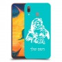 סנטה קלאוס כיסוי מגן קשיח בעיצוב אישי עם השם שלך ל Samsung Galaxy A30 יחידה אחת סקרין מובייל